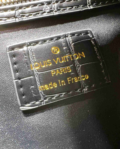 Louis Vuitton Croc Embossed Boston Bag