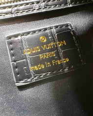 Louis Vuitton Croc Embossed Boston Bag