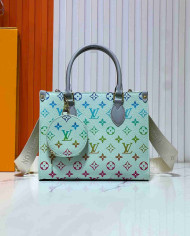 Louis Vuitton Color Monogram Tote Bag with Round Charm