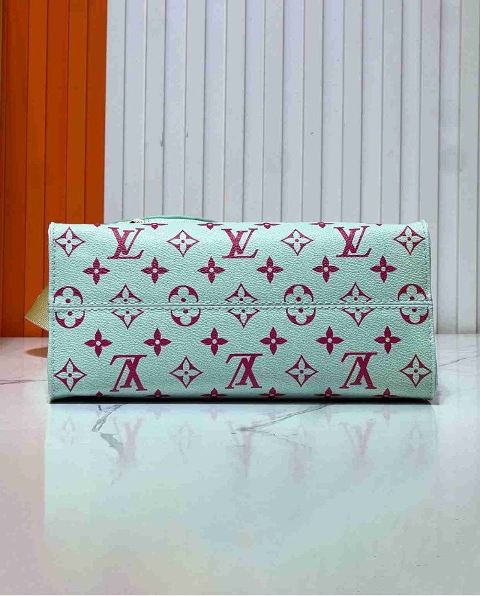 Louis Vuitton Color Monogram Tote Bag with Round Charm