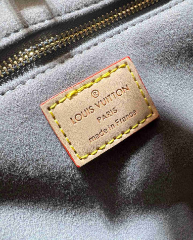 Louis Vuitton Denim Monogram Tote Bag with Round Charm