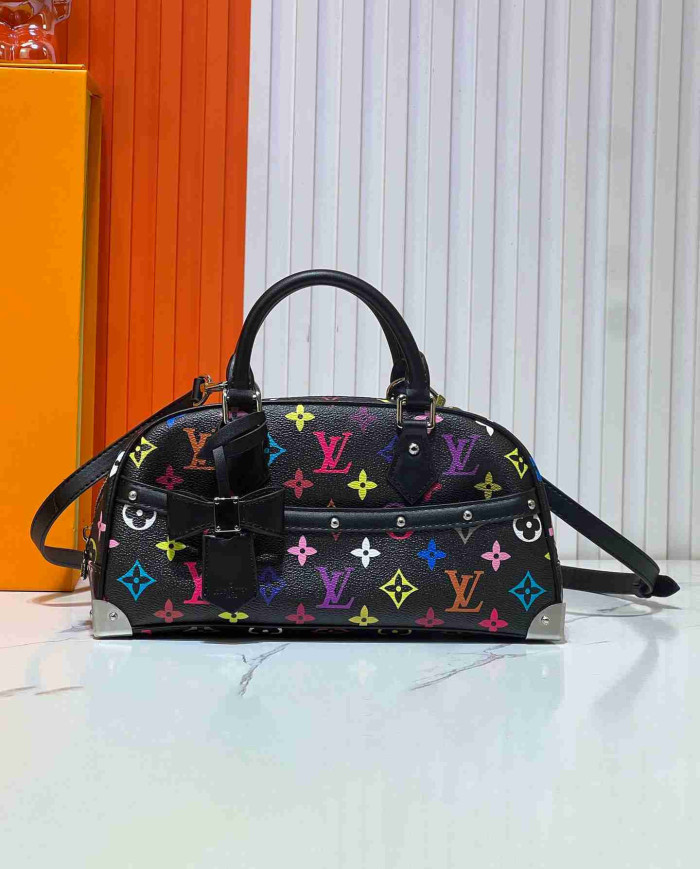 Louis Vuitton Multicolor Monogram Bow Top Handle Bag