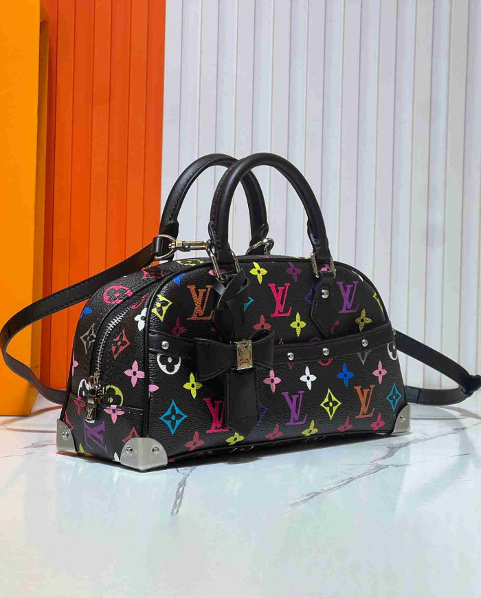 Louis Vuitton Multicolor Monogram Bow Top Handle Bag