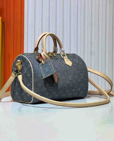 Louis Vuitton Monogram Denim Boston Bag