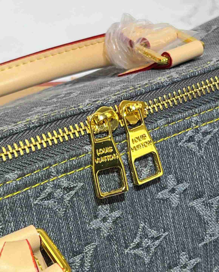 Louis Vuitton Monogram Denim Boston Bag