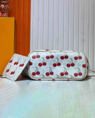 Louis Vuitton Cherry Print Neverfull Tote Bag