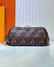 Louis Vuitton Cherry Print Neverfull Tote Bag
