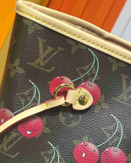 Louis Vuitton Cherry Print Neverfull Tote Bag