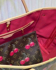 Louis Vuitton Cherry Print Neverfull Tote Bag