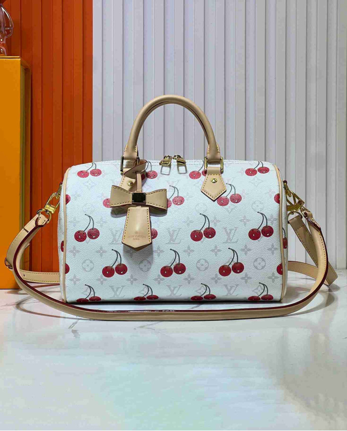Louis Vuitton Cherry Boston Handbag
