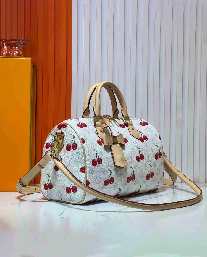 Louis Vuitton Cherry Boston Handbag