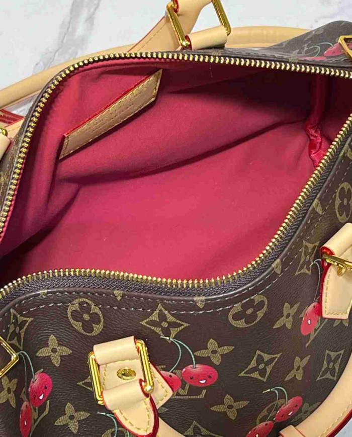 Louis Vuitton Cherry Boston Handbag
