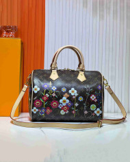 Louis Vuitton Floral Boston Handbag