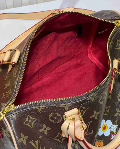 Louis Vuitton Floral Boston Handbag