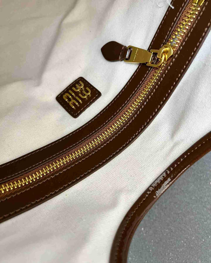 MiuMiu Patent Leather Large Shoulder Bag