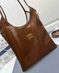 MiuMiu Patent Leather Large Shoulder Bag
