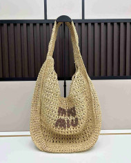 MiuMiu Large Woven Casual Shoulder Bag