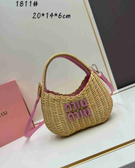 MiuMiu Straw Top Handle Bag