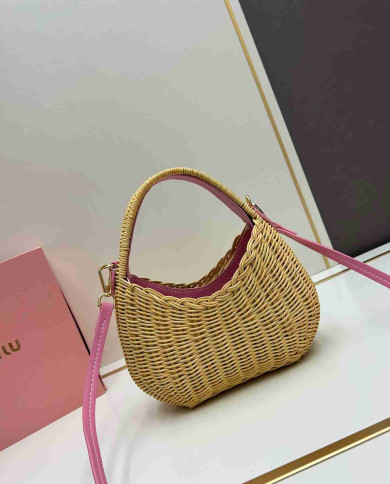 MiuMiu Straw Top Handle Bag