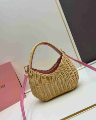 MiuMiu Straw Top Handle Bag