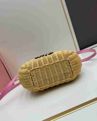 MiuMiu Straw Top Handle Bag