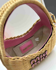 MiuMiu Straw Top Handle Bag