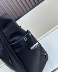 Prada Black Nylon Dual Strap Tote Bag