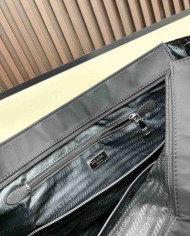 Prada Black Nylon Dual Strap Tote Bag