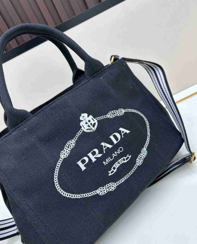 Prada Canvas Tote Bag