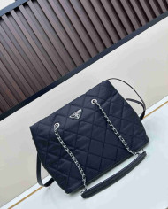 Prada Quilted Chain Tote Bag