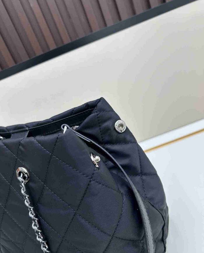 Prada Quilted Chain Tote Bag