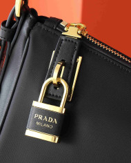 Prada Sleek Lock Hobo Shoulder Bag
