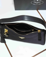 Prada Sleek Lock Hobo Shoulder Bag