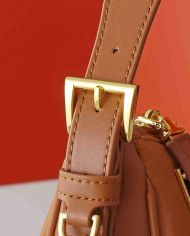 Prada Sleek Lock Hobo Shoulder Bag