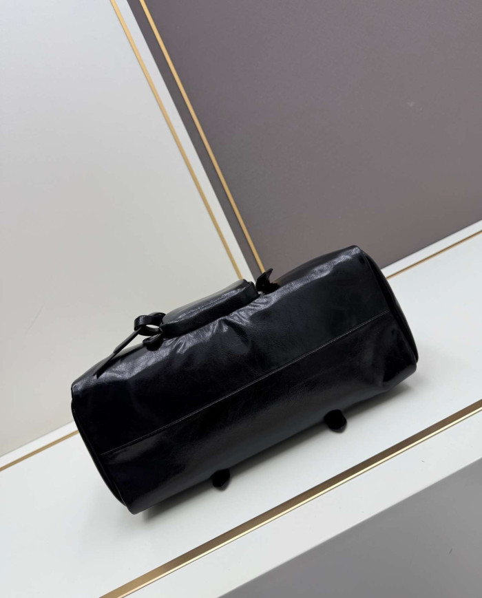 Shoulder Bag Women's Double Ring Cylinder Bag