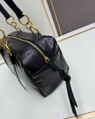 Shoulder Bag Women's Double Ring Cylinder Bag