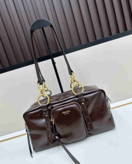 Shoulder Bag Women's Double Ring Cylinder Bag