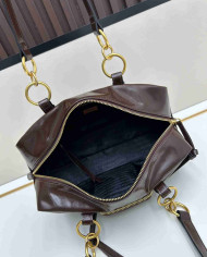 Shoulder Bag Women's Double Ring Cylinder Bag