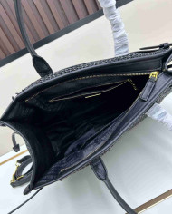Prada Top Handle Woven Straw Bag