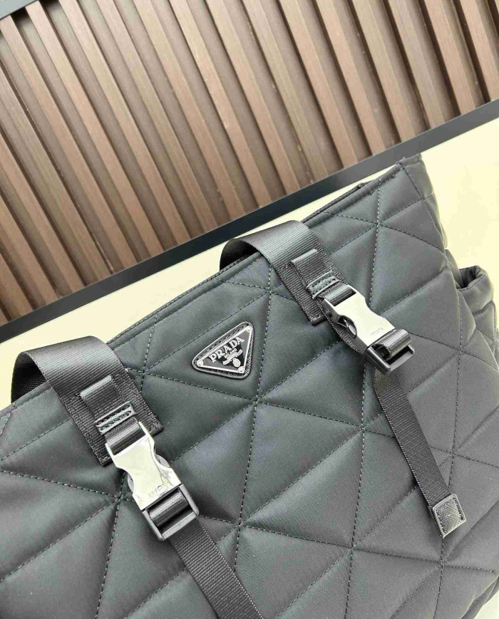Prada Quilted Nylon Tote Bag