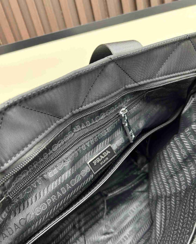 Prada Quilted Nylon Tote Bag