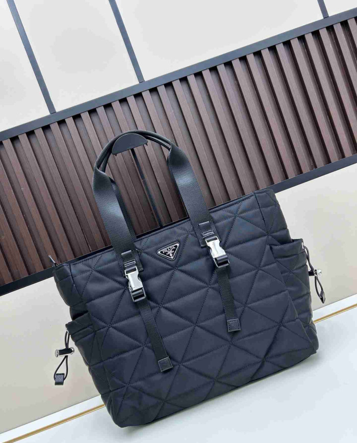 Prada Quilted Nylon Tote Bag