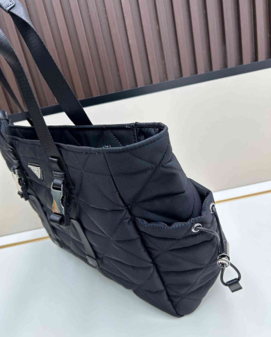 Prada Quilted Nylon Tote Bag