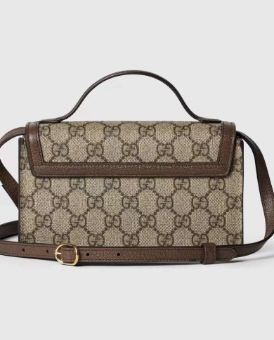 GUCCI GG Canvas Top Handle Bag