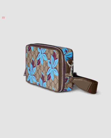 GUCCI Floral Print Crossbody Bag