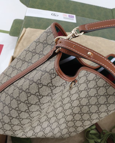 GUCCI GG Canvas Bucket Bag