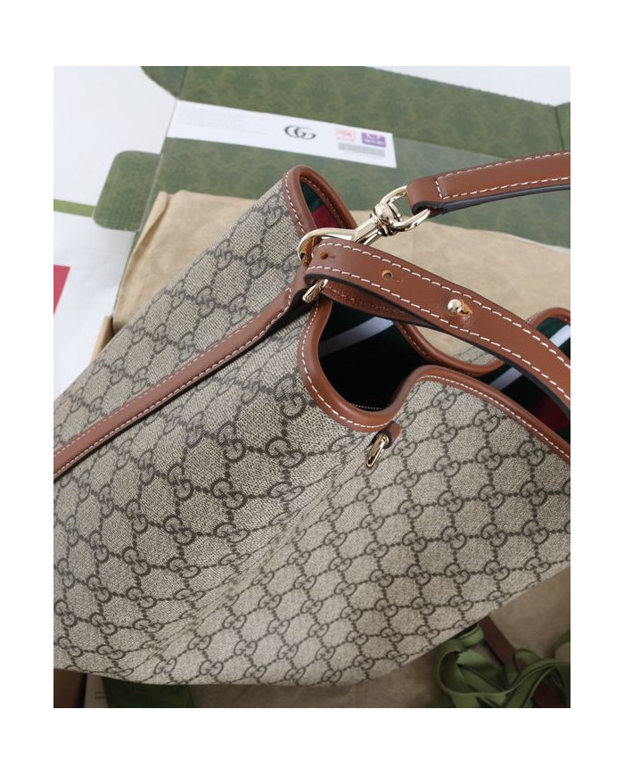 GUCCI GG Canvas Bucket Bag