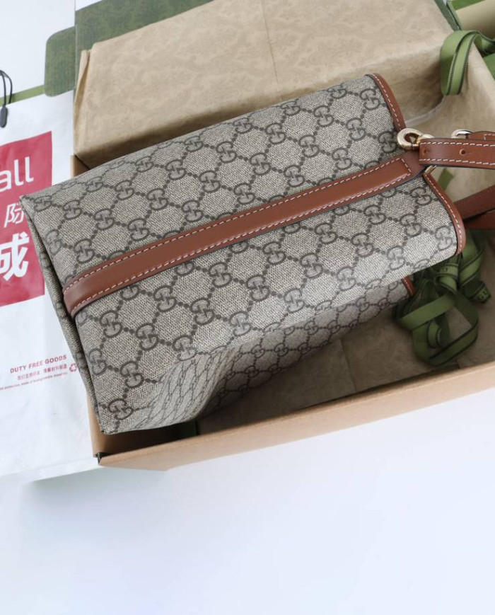 GUCCI GG Canvas Bucket Bag