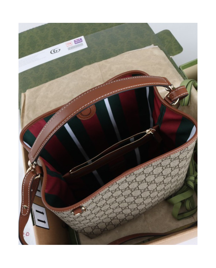 GUCCI GG Canvas Bucket Bag