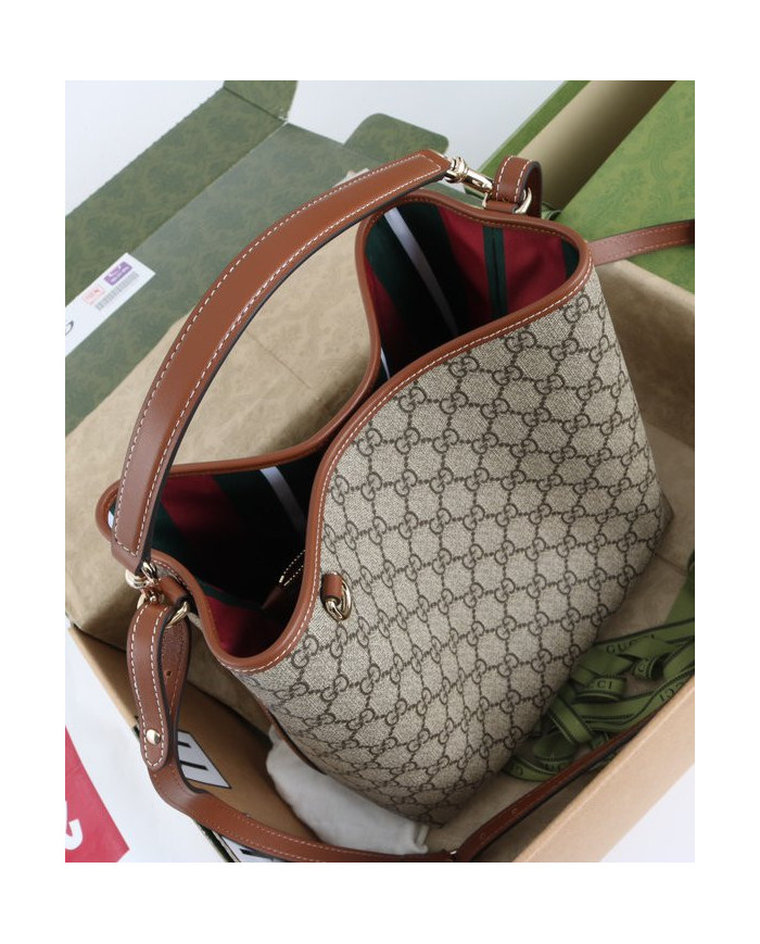 GUCCI GG Canvas Bucket Bag
